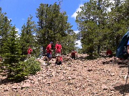 Climbing Trail Peak from the Fowler Pass Side